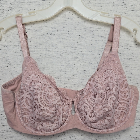 Soma Modal and Lace Unlined Bra Adobe Rose Pink - Picture 1 of 8